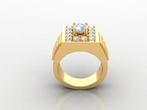 Man Ring Cad File Printing 3D Print Model