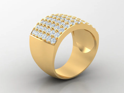 Stampa file Cad anello uomo Modello di stampa 3D