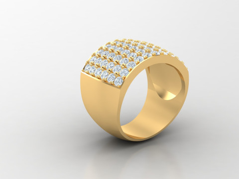 Man Ring Cad File Printing Modelo de Impressão 3D