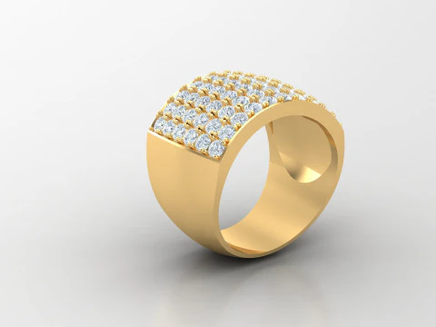 Man Ring Cad File Printing 3D Print Model