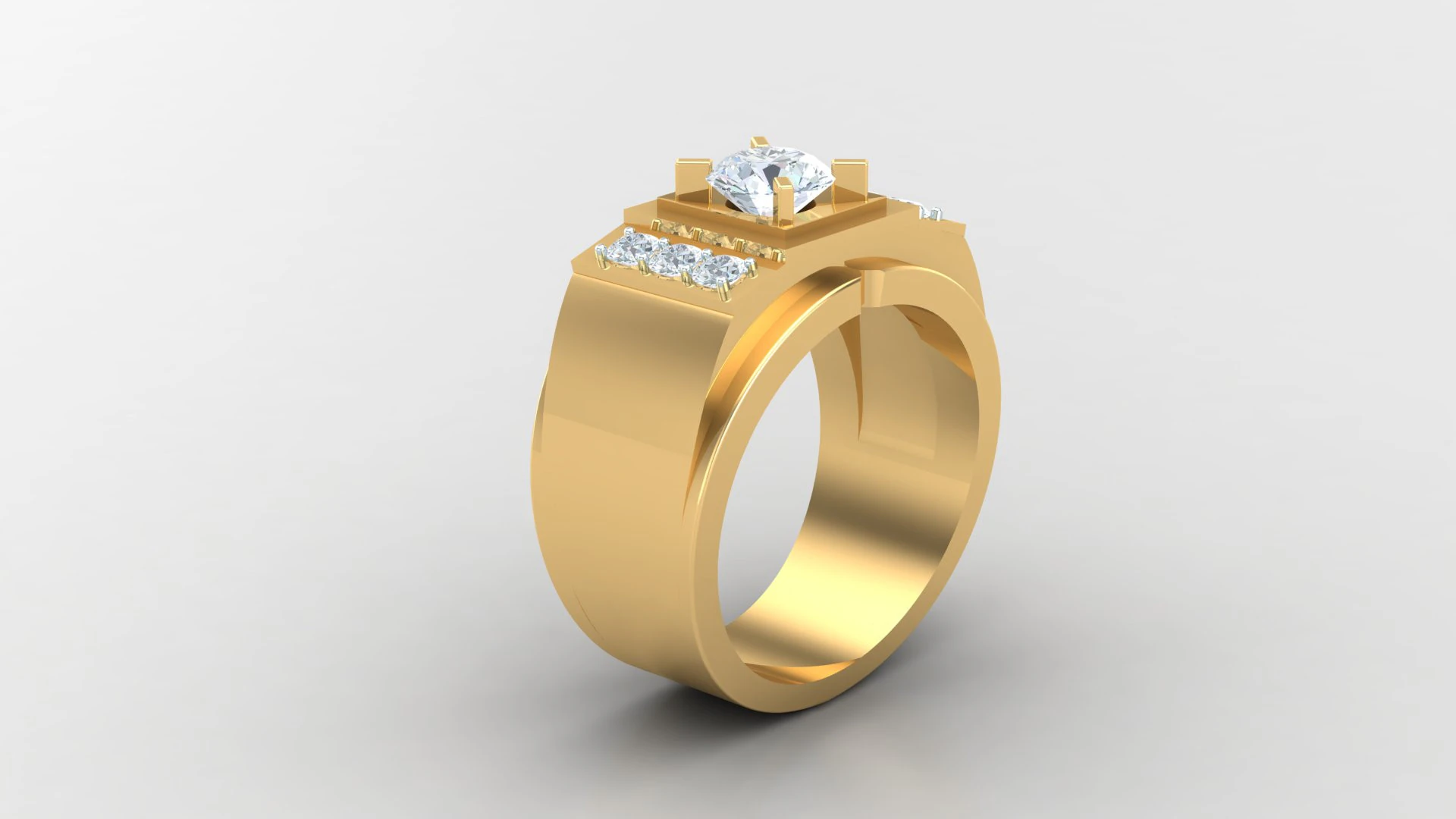 Man Ring Cad File Printing 3D Print Model .c4d .max .obj .3ds .fbx .stl .blend 