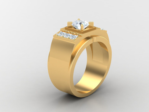 Man Ring Cad File Printing 3D-Druckmodell