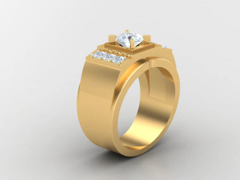 Man Ring Cad Dosya Baskısı 3D Baskı Modeli