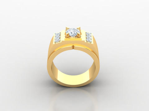 Man Ring Cad File Printing 3Dプリントモデル