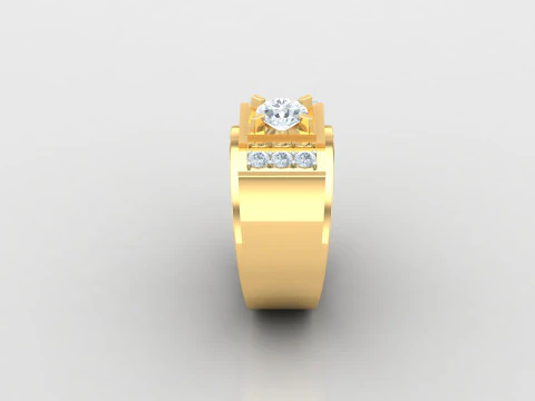 Man Ring Cad File Printing 3D Print Model