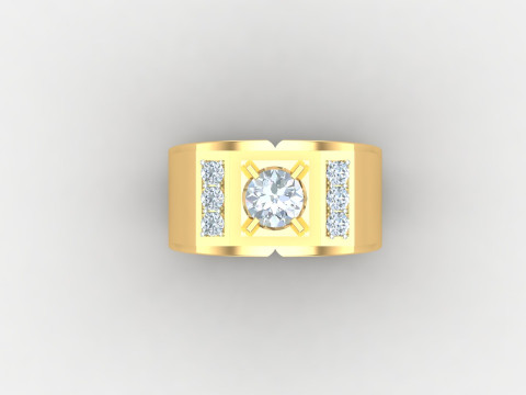 Man Ring Cad File Printing 3Dプリントモデル