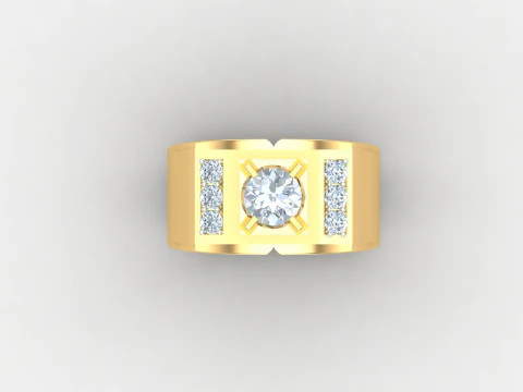 Man Ring Cad File Printing 3D Print Model