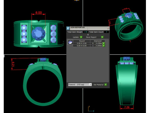 Man Ring Cad File Printing 3D Print Model