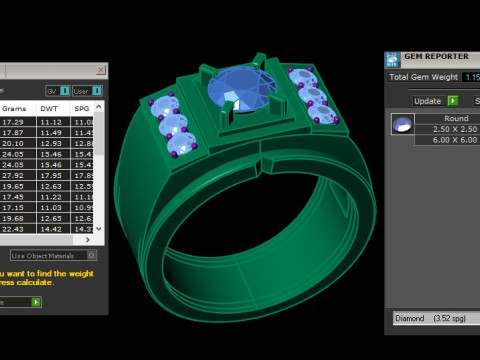 Man Ring Cad File Printing 3Dプリントモデル