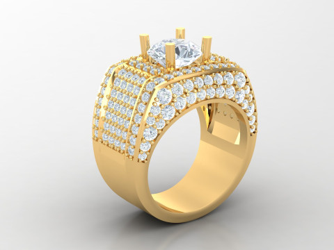 Man Ring Cad File Printing 3D Print Model