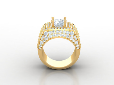 Man Ring Cad File Printing 3D Print Model