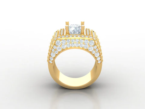 Man Ring Cad File Printing 3D Print Model