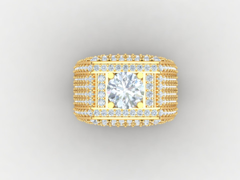 Man Ring Cad File Printing 3D Print Model