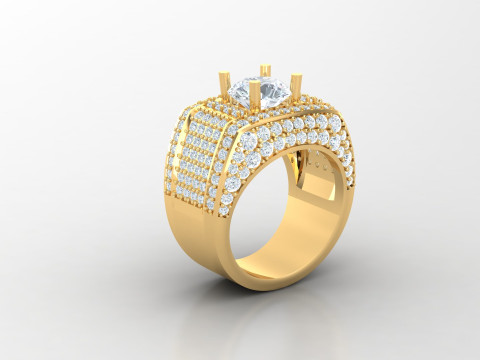 Man Ring Cad File Printing 3D Print Model