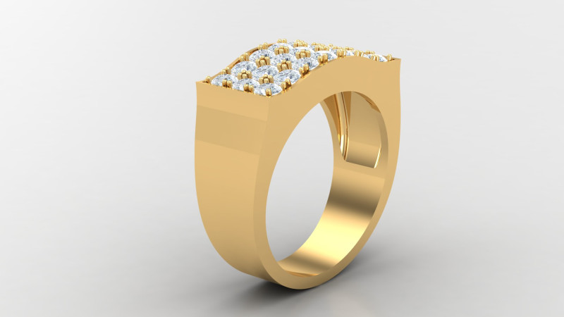 Man Ring Cad File Printing 3Dプリントモデル .c4d .max .obj .3ds .fbx .stl .blend 