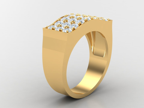 Man Ring Cad File Printing Model do druku 3D