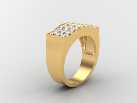 Man Ring Cad File Printing 3Dプリントモデル