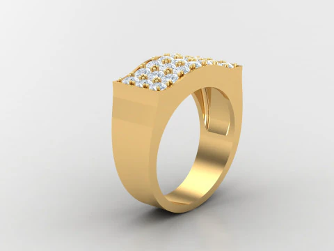 Man Ring Cad File Printing 3D Print Model