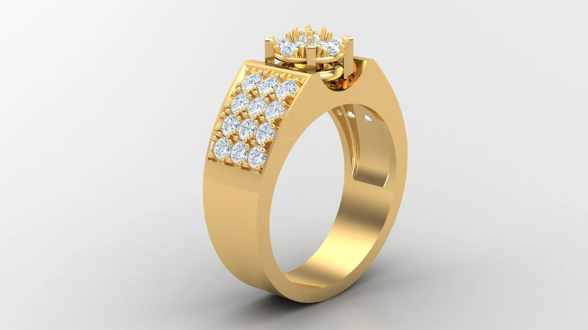 Man Ring Cad File Printing 3D Print Model .c4d .max .obj .3ds .fbx .stl .blend 