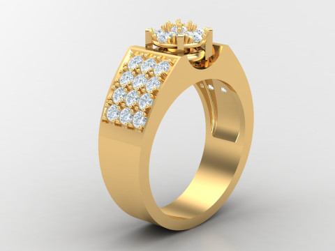 Man Ring Cad File Printing Modello di stampa 3D