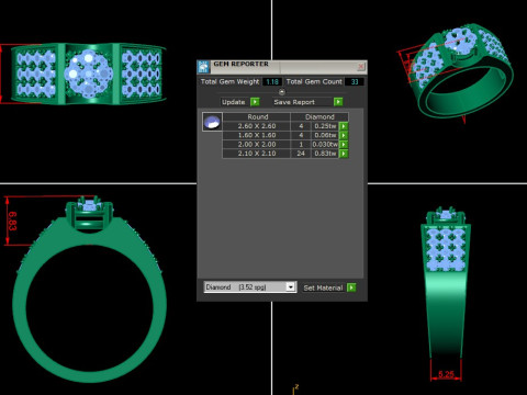 Man Ring Cad File Printing 3D Принт Модель