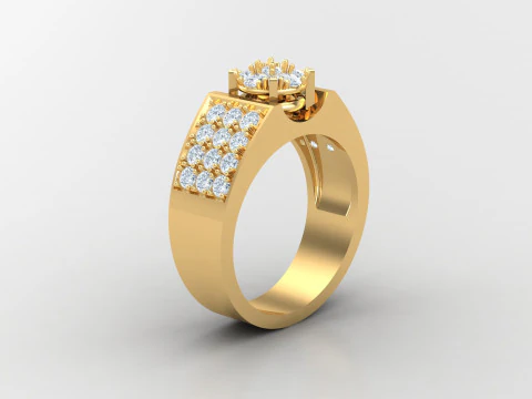 Man Ring Cad File Printing 3D Print Model