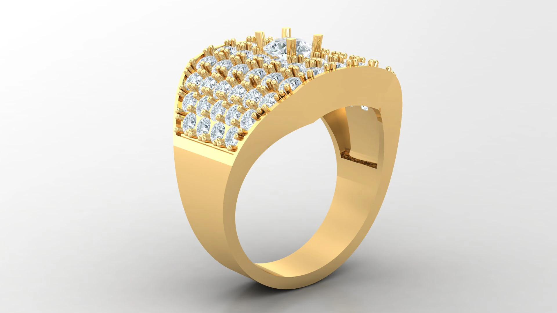 Man Ring Cad File Printing 3D Print Model .c4d .max .obj .3ds .fbx .stl .blend 