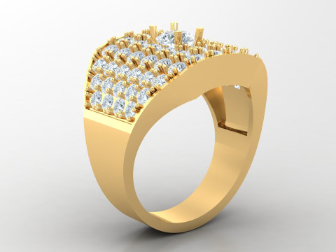 Man Ring Cad File Printing 3D Print Model