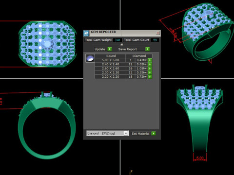 Man Ring Cad File Printing 3D Принт Модель