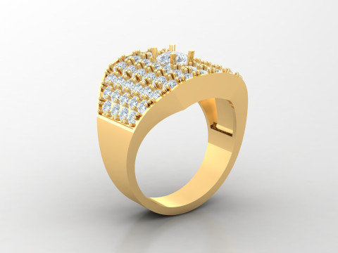 Man Ring Cad File Printing 3D Принт Модель
