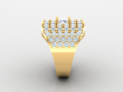 Man Ring Cad File Printing 3D Принт Модель