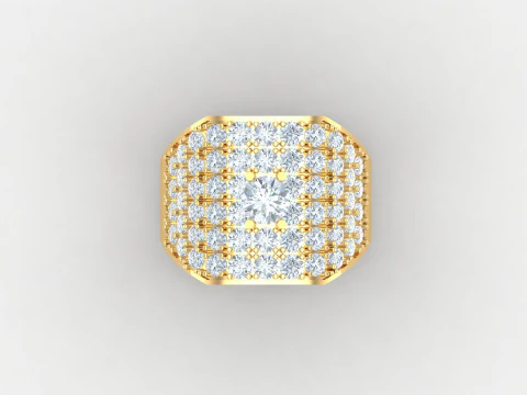 Man Ring Cad File Printing 3D Print Model