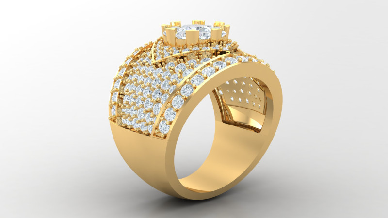 Man Ring Cad File Printing 3D-printmodel .c4d .max .obj .3ds .fbx .stl .blend 