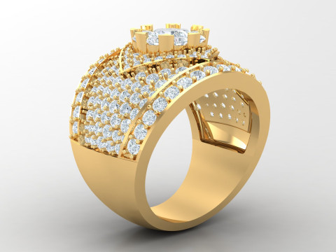 Man Ring Cad File Printing 3D Print Model