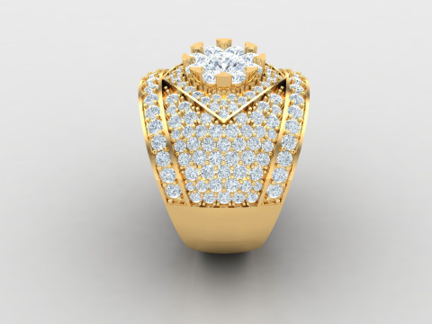 Man Ring Cad File Printing 3D-printmodel