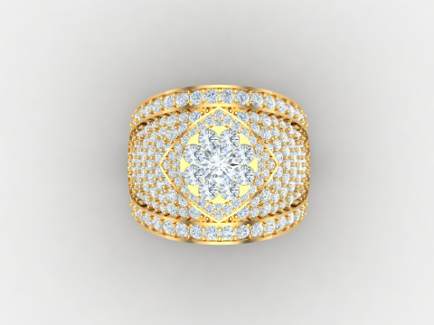 Man Ring Cad File Printing 3D-printmodel