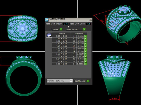 Man Ring Cad File Printing 3D-printmodel