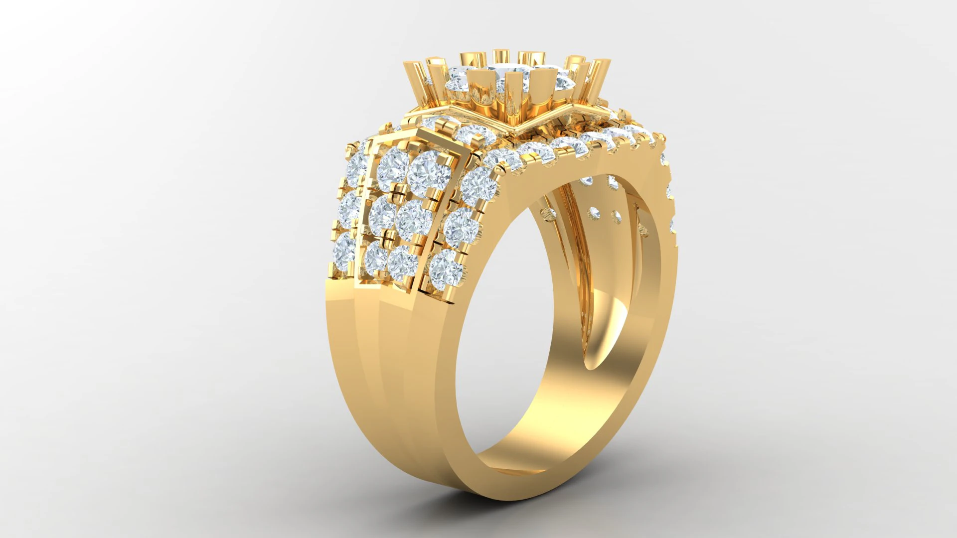 Man Ring Cad File Printing 3D Print Model .c4d .max .obj .3ds .fbx .stl .blend 
