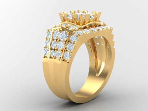Man Ring Cad File Printing 3Dプリントモデル