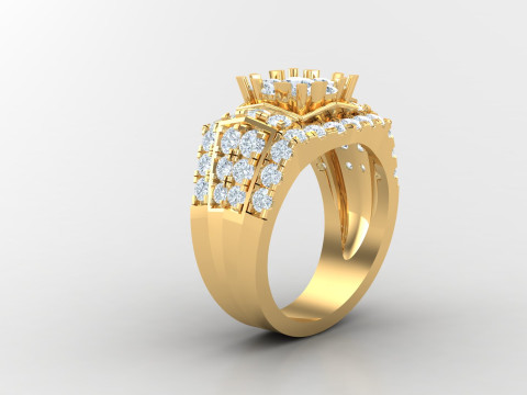 Man Ring Cad File Printing 3Dプリントモデル