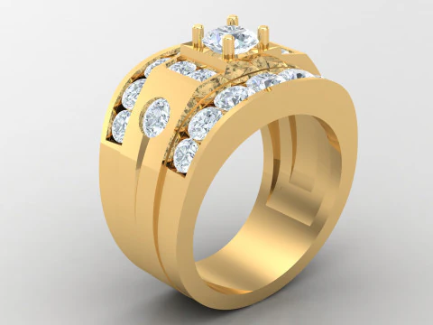 マンリングCADファイル印刷 3Dプリントモデル