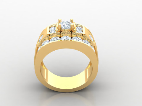 Man Ring Cad File Printing 3D-printmodel