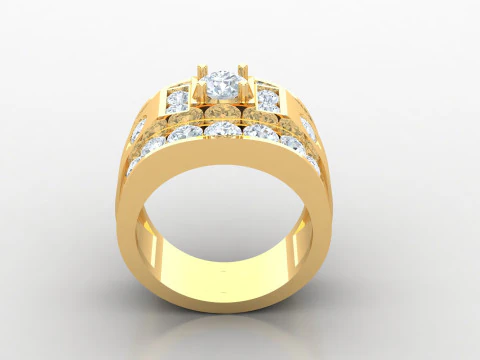 Man Ring Cad File Printing 3D Print Model
