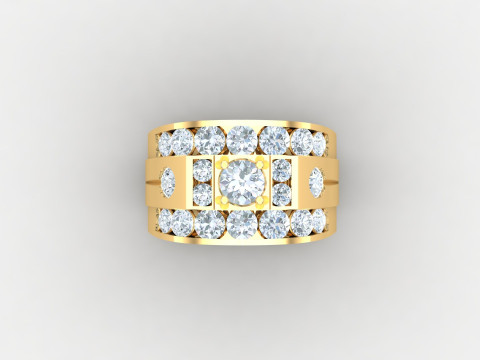 Man Ring Cad File Printing 3D-printmodel