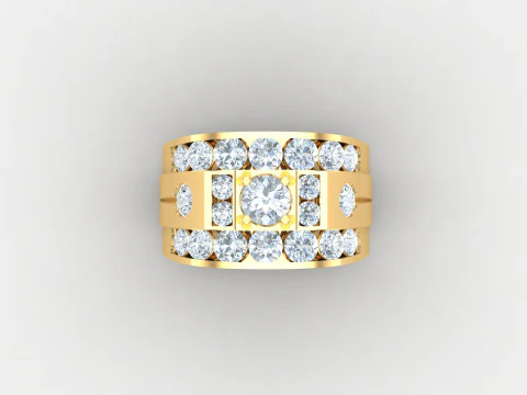 Man Ring Cad File Printing 3D Print Model