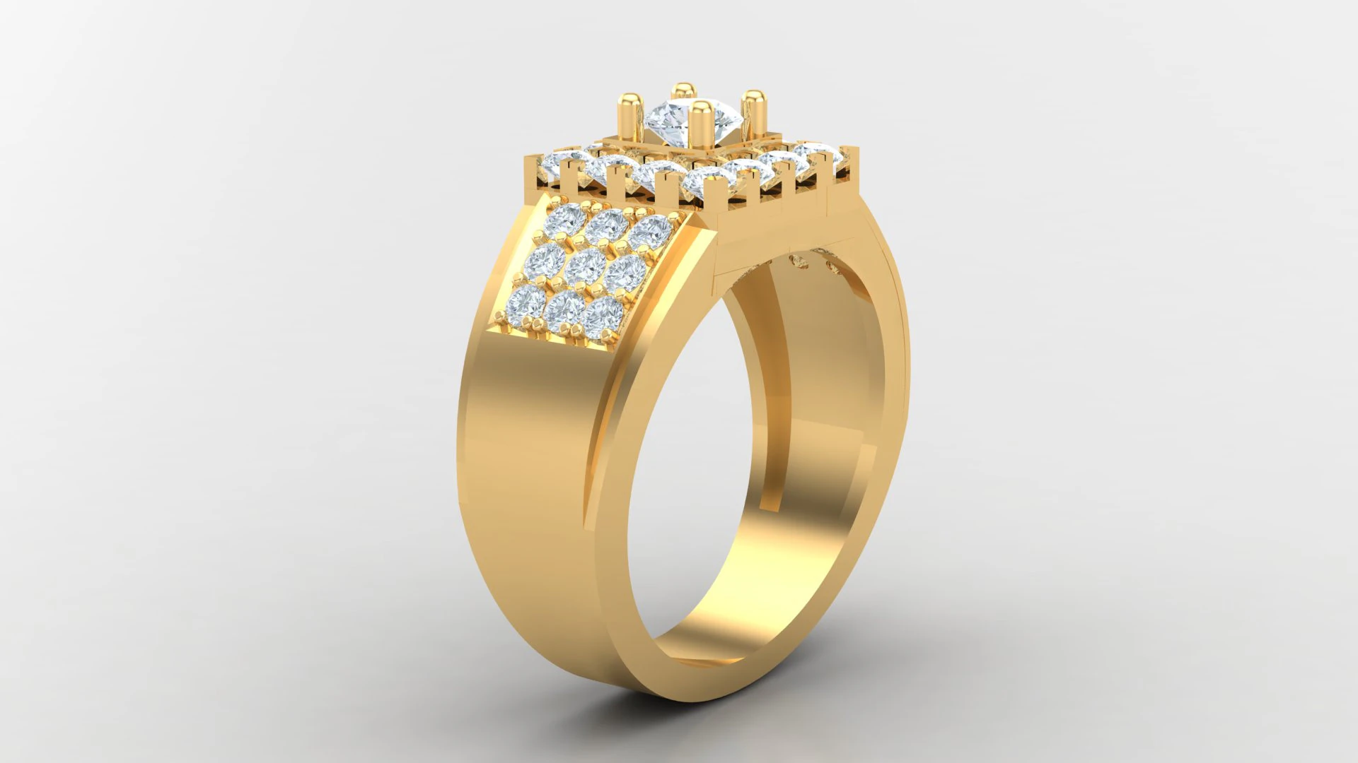 Man Ring Cad File Printing 3D Print Model .c4d .max .obj .3ds .fbx .stl .blend 