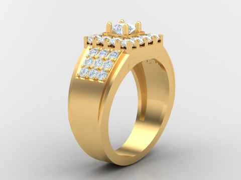 Man Ring Cad File Printing 3D Print Model