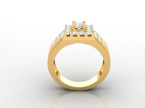 Man Ring Cad File Printing 3D Print Model