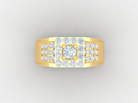 Man Ring Cad File Printing Modèles 3D en vedette