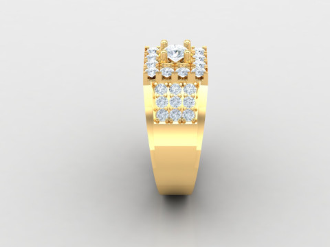Man Ring Cad File Printing Modèles 3D en vedette